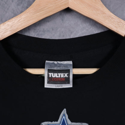 1993 Black Dallas Cowboys x Flintstones Shirt 6738