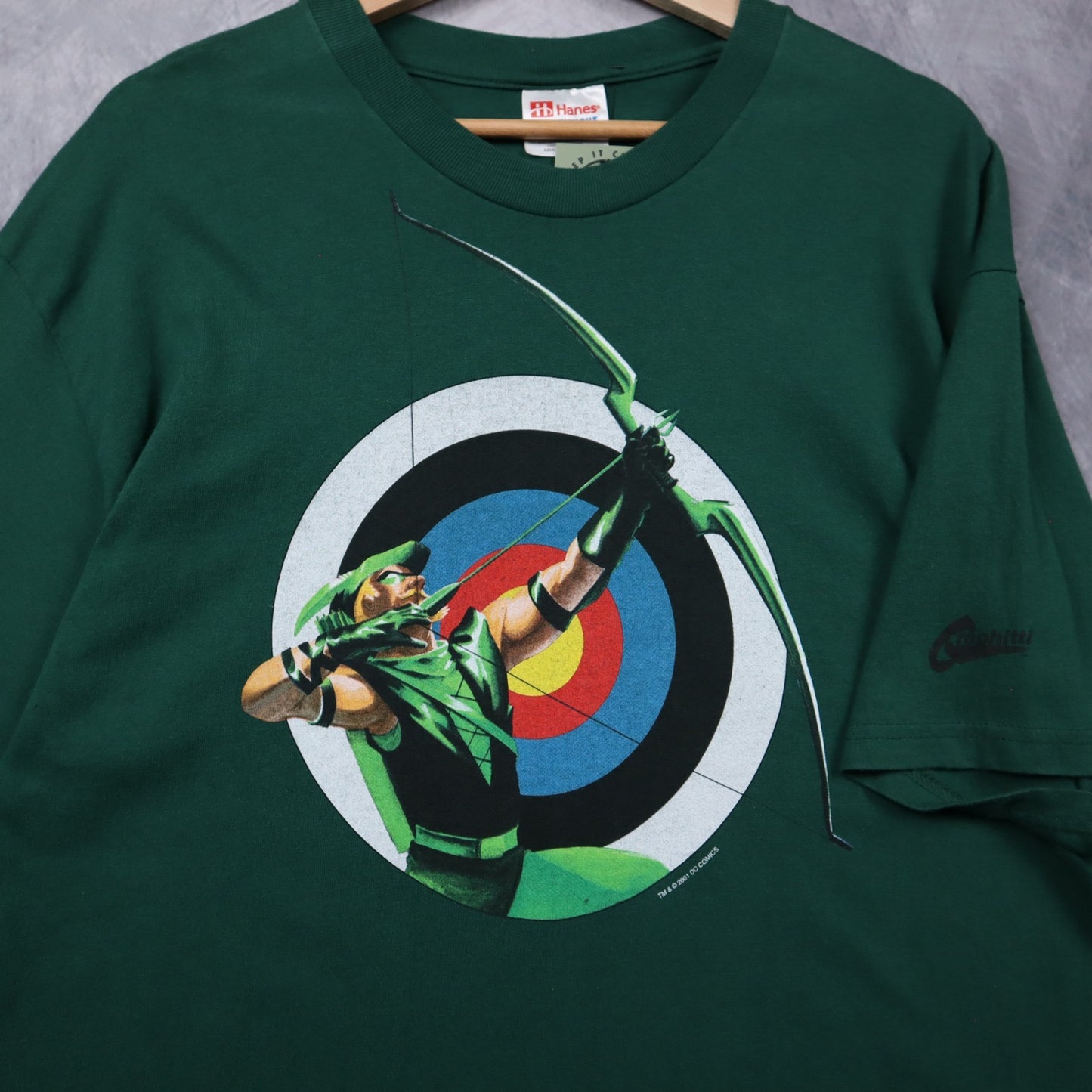 2001 Green Green Arrow DC Comics Shirt 4644