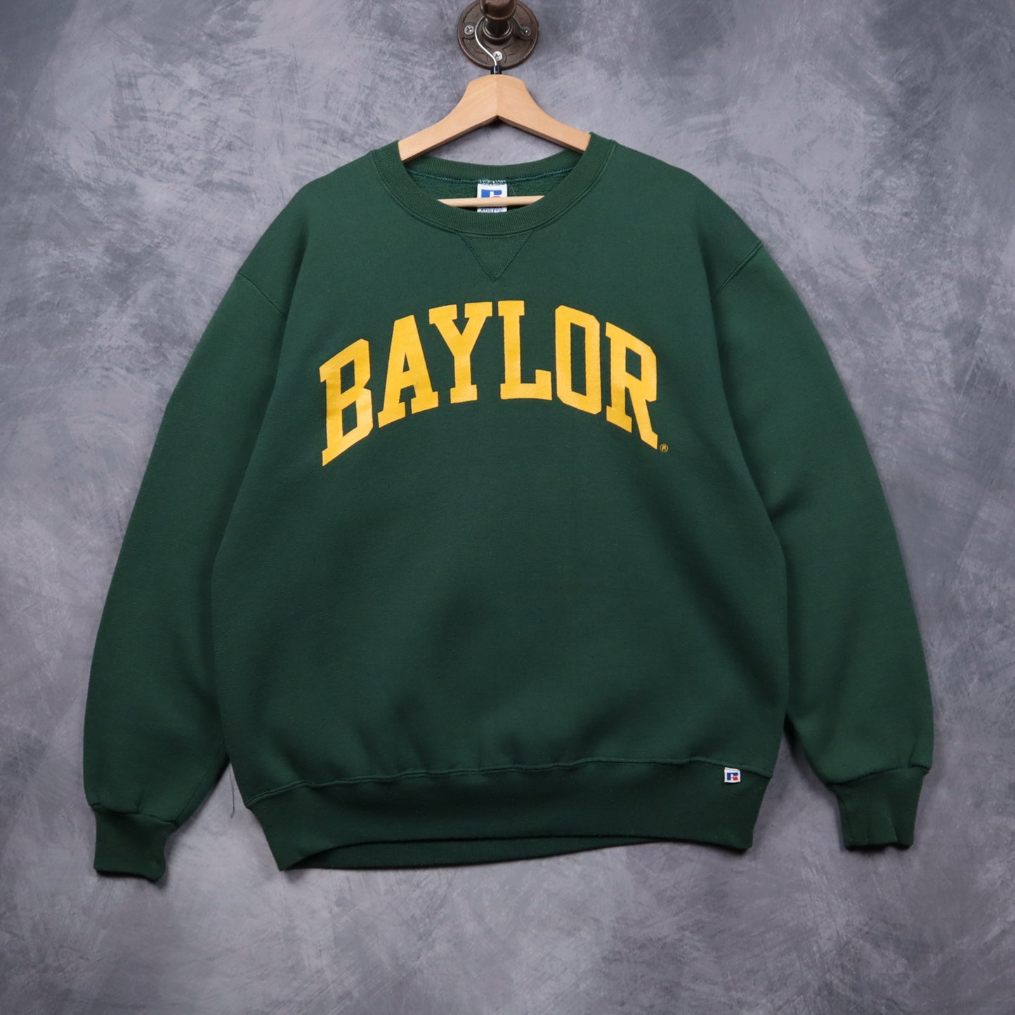 90s Green Baylor Russell Athletic Crewneck Sweatshirt 5539