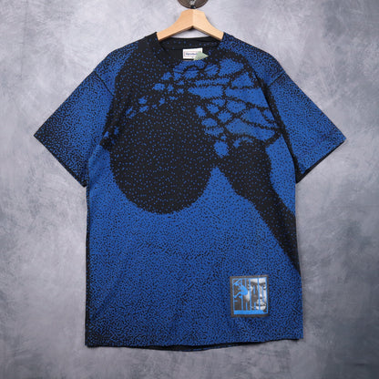 90s Blue Reebok Shaq All Over Print Shirt 4678