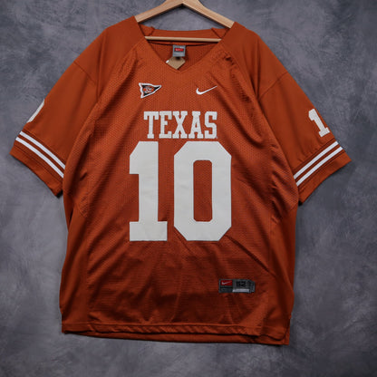 00s Orange Nike Texas Longhorns Vince Young #10 Jersey 5885