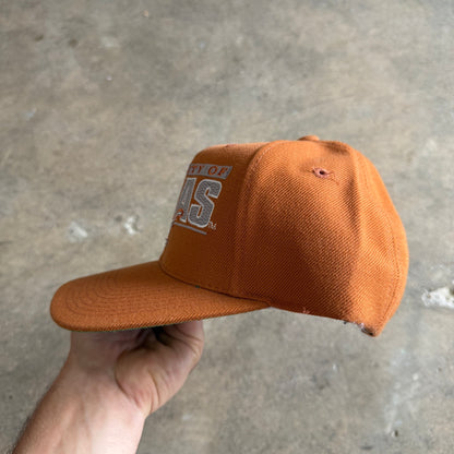 90s Burnt Orange University of Texas Snapback Hat 5786