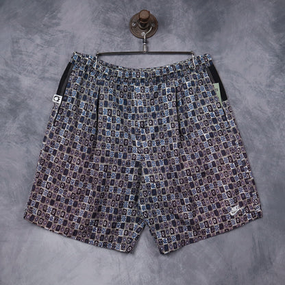 90s Blue Multi Nike Geometric Print Shorts 5201