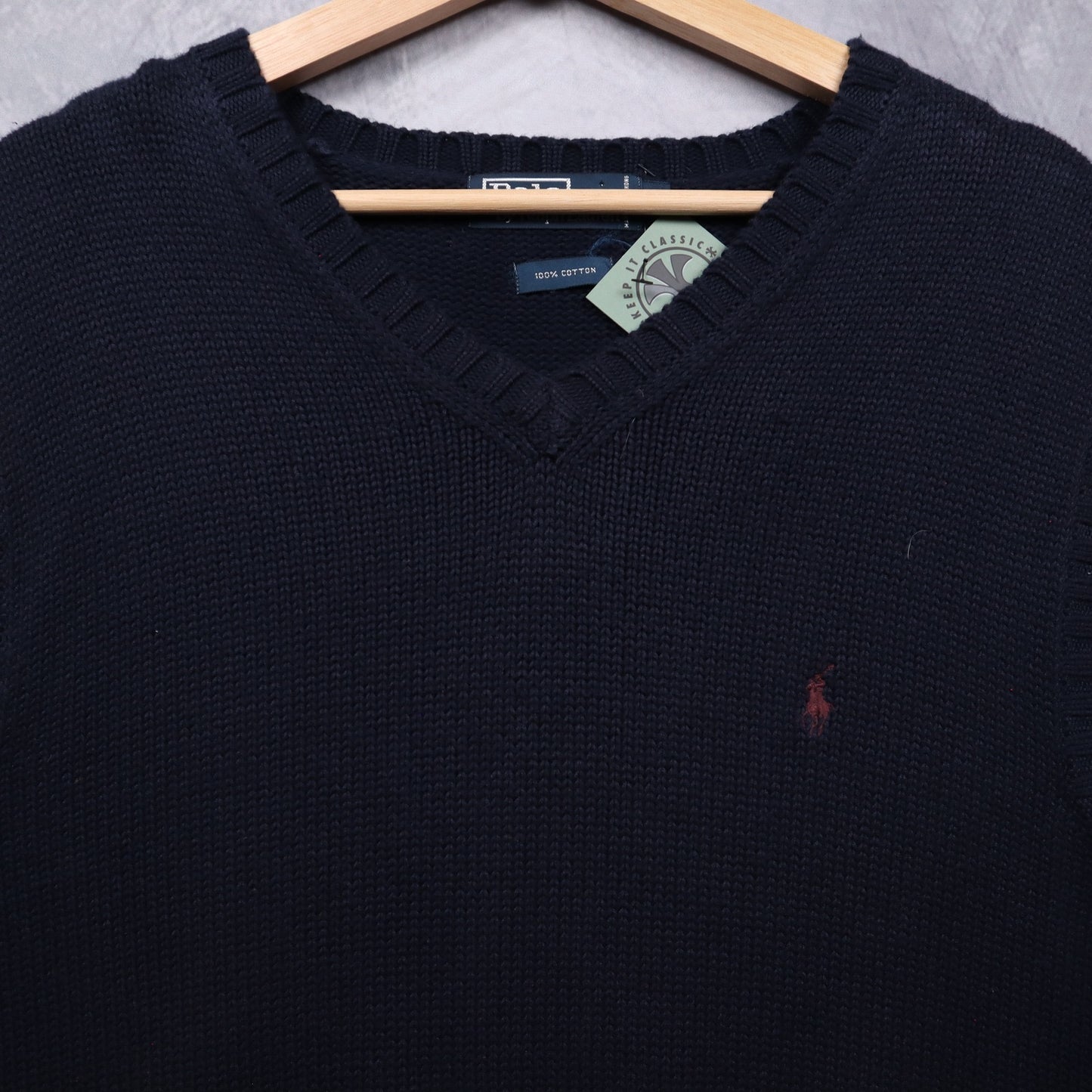 90s Navy Blue Polo Ralph Lauren Knit Sweater Vest 4714