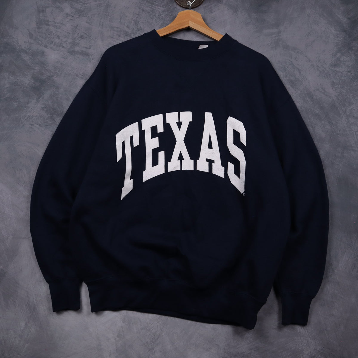 90s Navy Blue Texas Crewneck Sweatshirt 5874