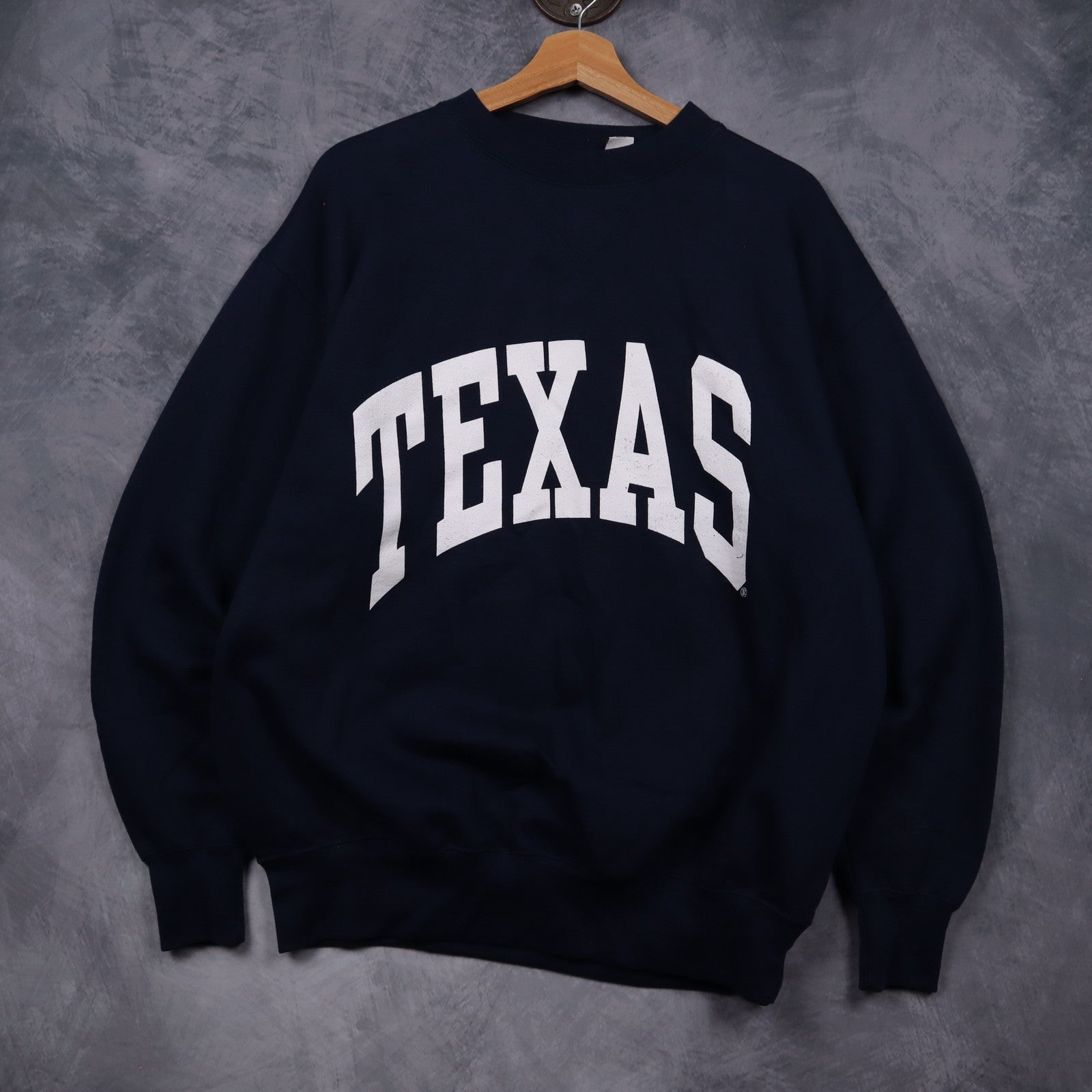 90s Navy Blue Texas Crewneck Sweatshirt 5874
