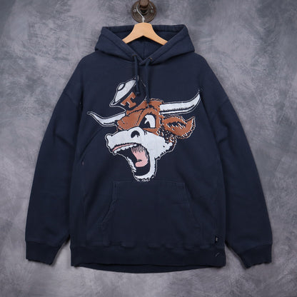 90s Navy Blue Texas Longhorns Hoodie 5671
