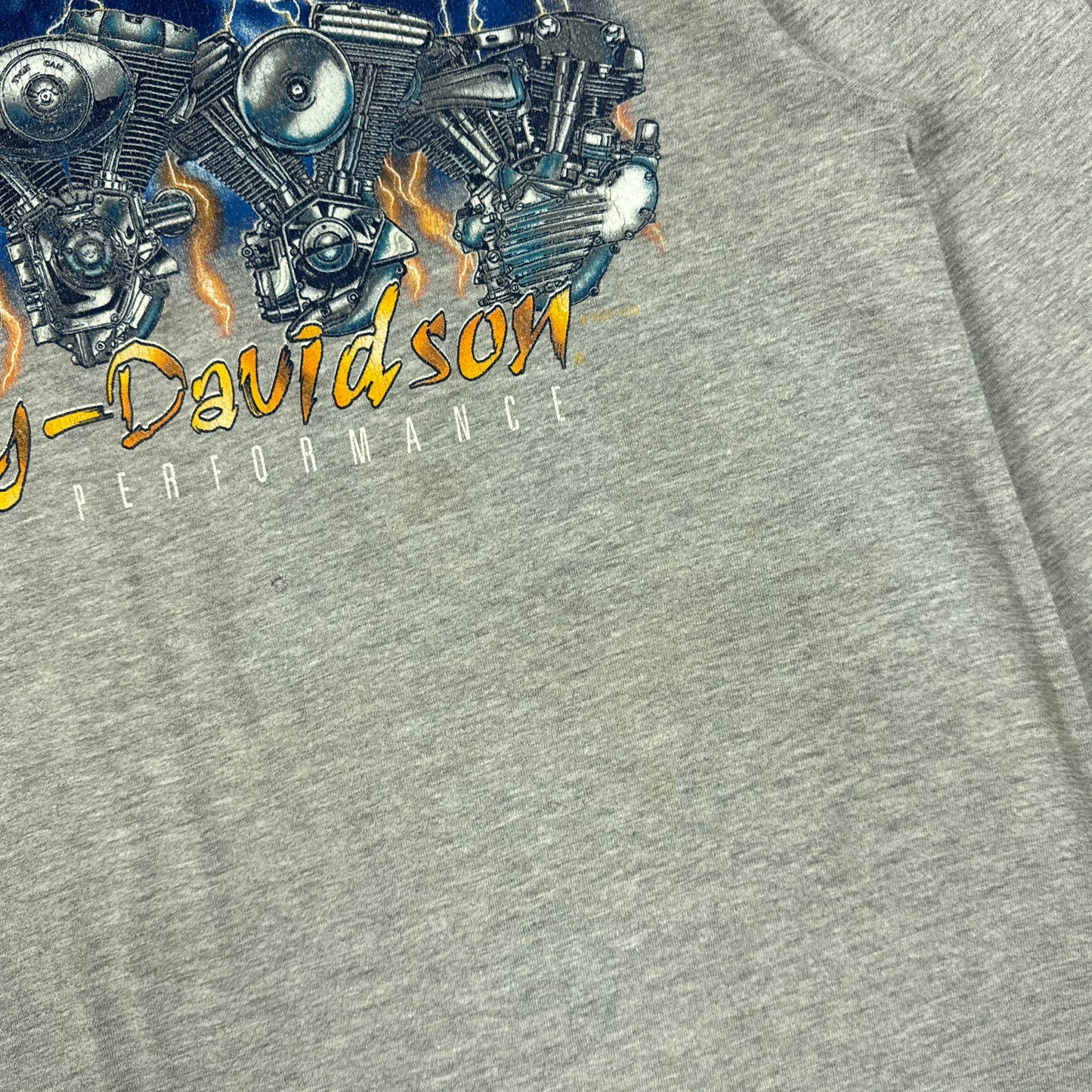 90s Grey Harley Davidson Long Sleeve Shirt 3074