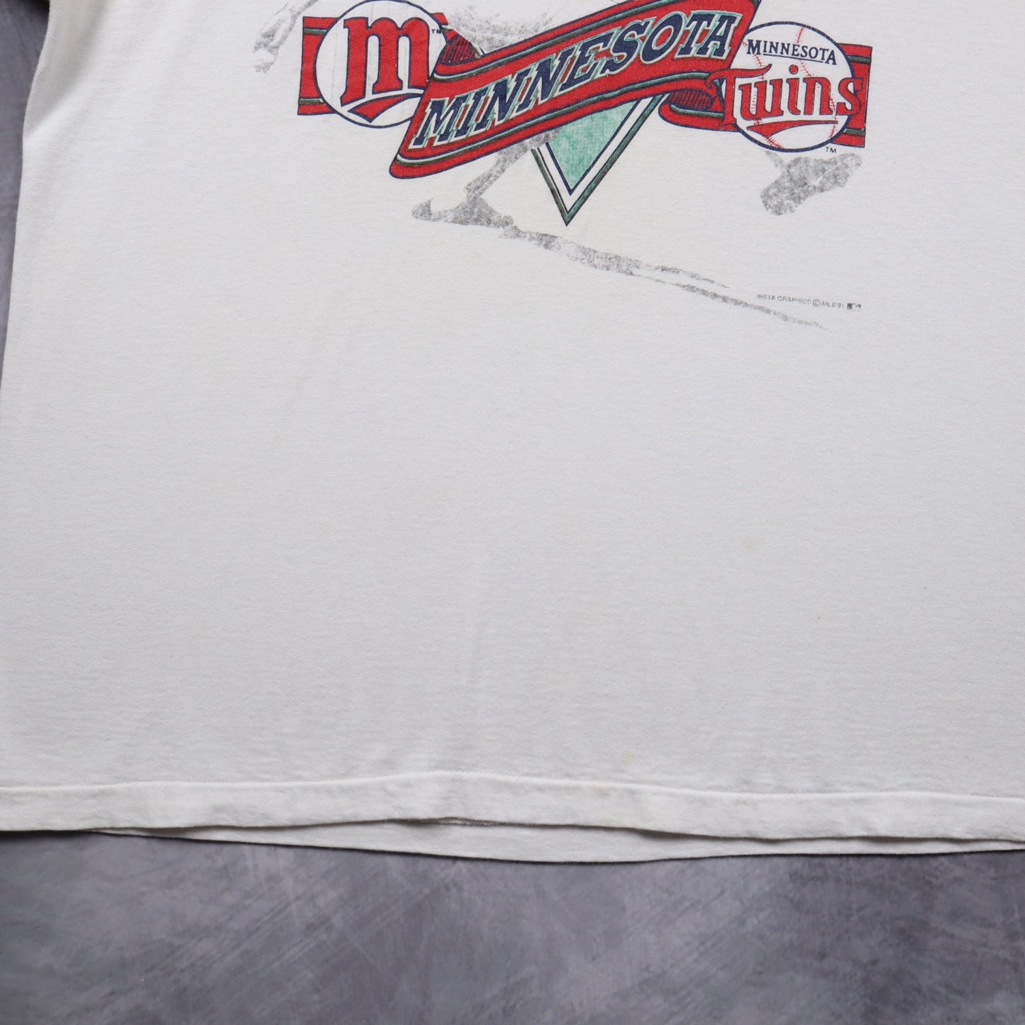 1991 White Minnesota Twins World Champions Shirt 5599