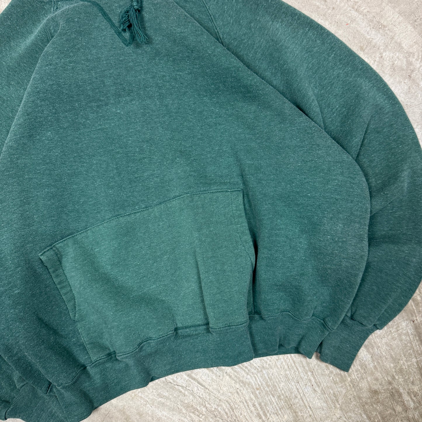 70s/80s Green Healthknit Blank Essential Hoodie Boxy L BC78