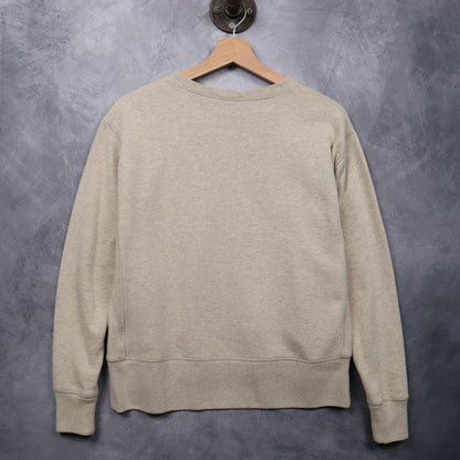 00s Oatmeal Polo Ralph Lauren Essential Crewneck Sweatshirt 4706