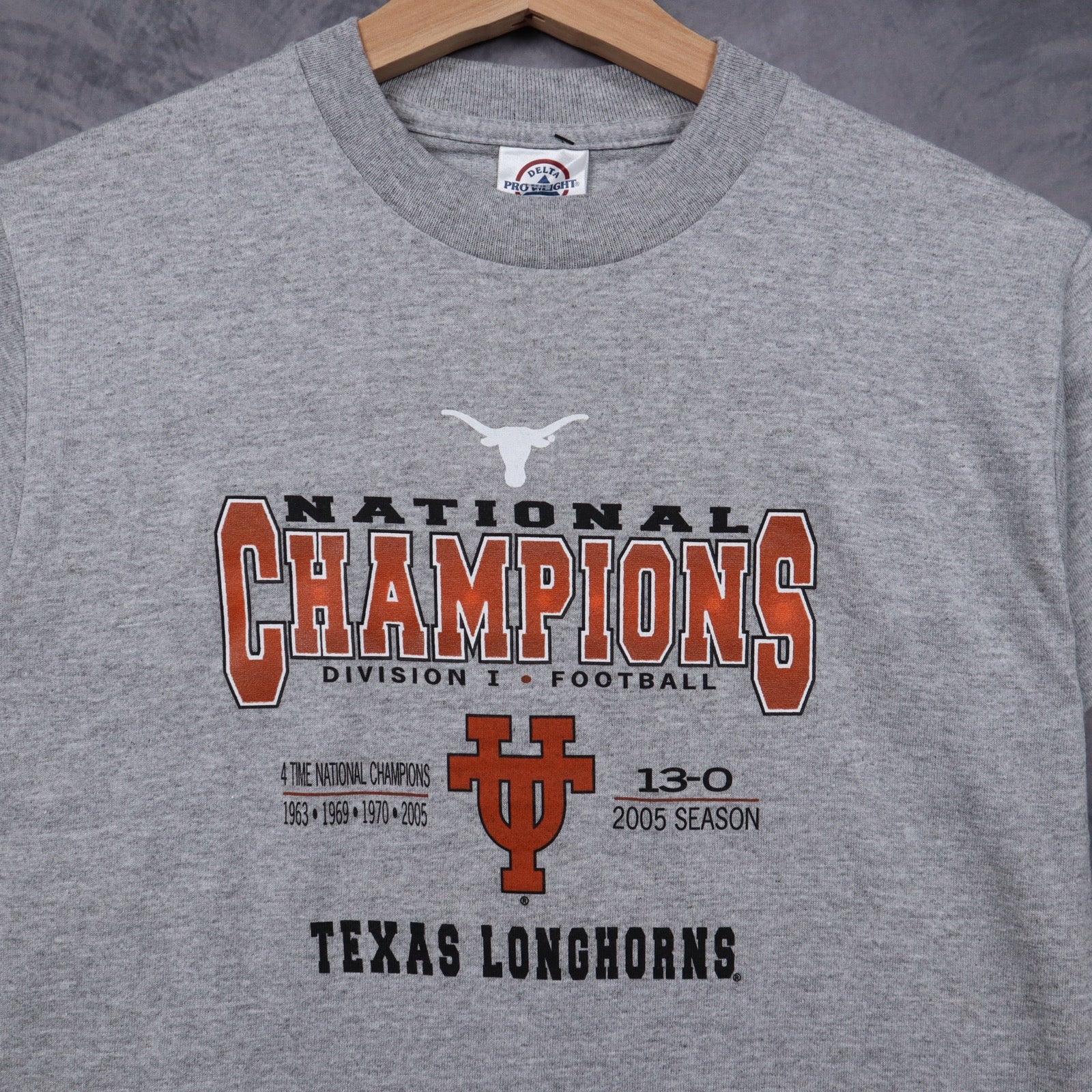 2005 Grey Texas Longhorns National Champions Shirt 5954