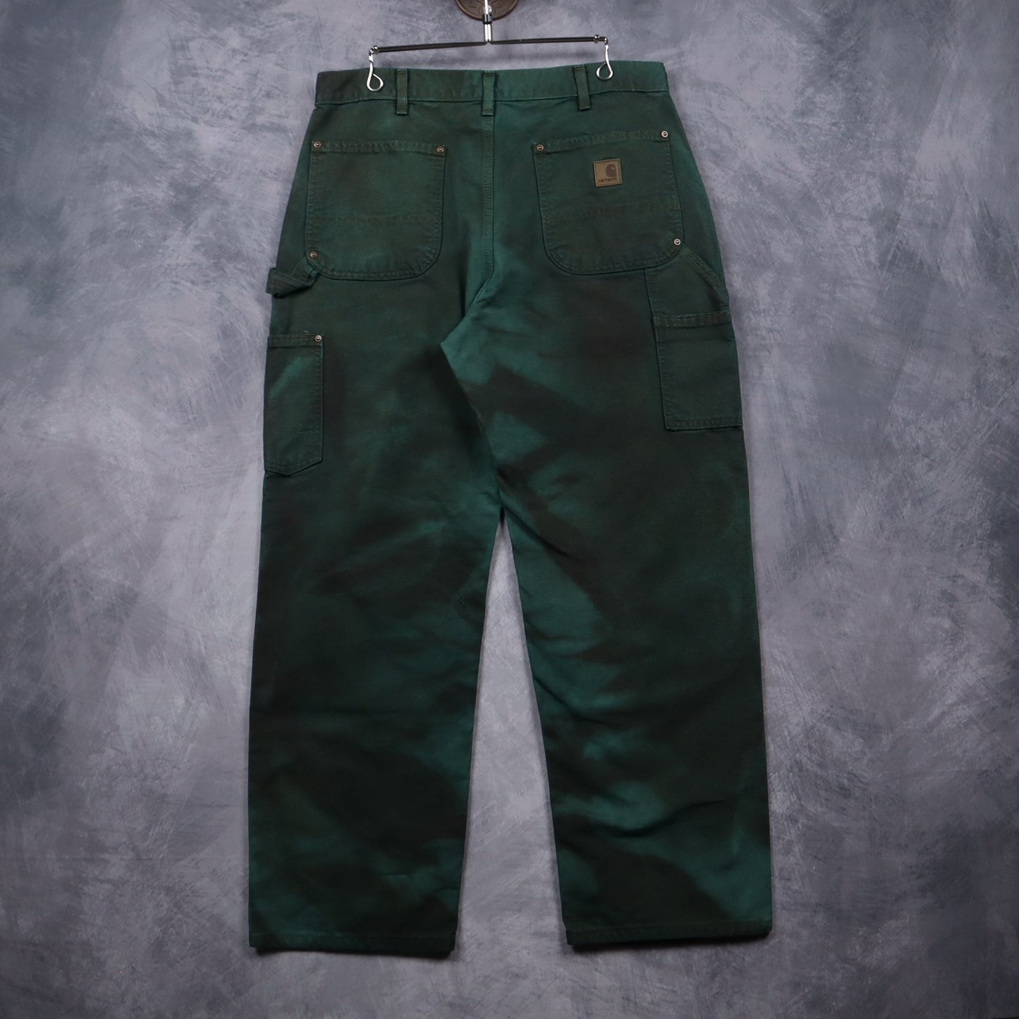Y2K Green Carhartt Overdyed Double Knee Pants 5039