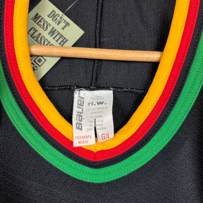 90s Black San Antonio Dragons Hockey Jersey 3400