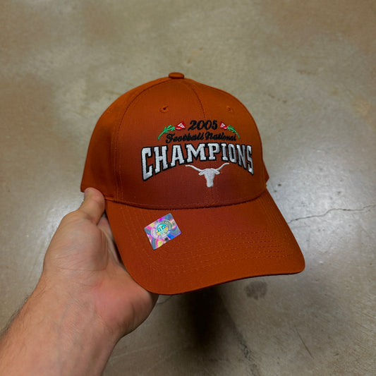 2005 University Of Texas Longhorns Football Rose Bowl Champions Deadstock SnapBack Hat