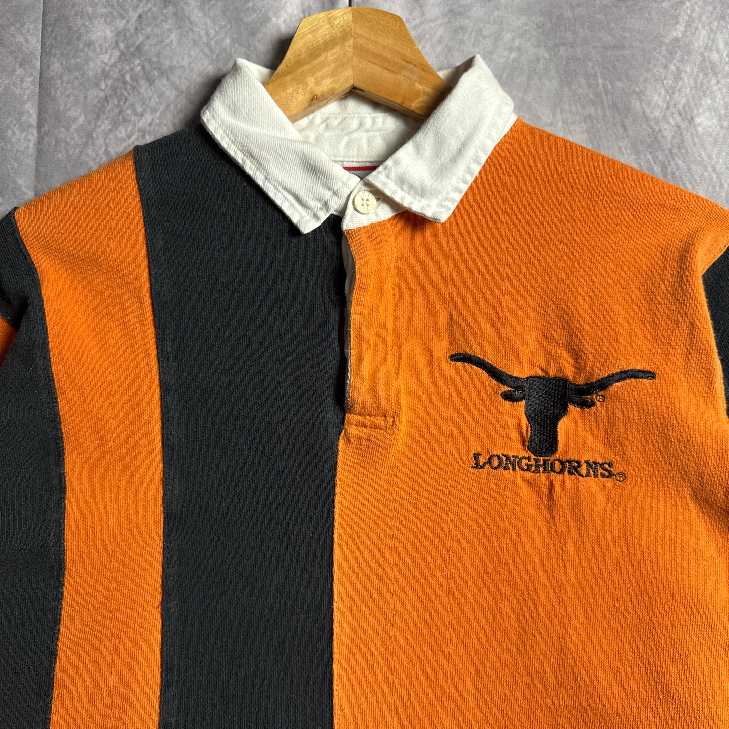90s Multi Color Texas Longhorns Rugby Shirt 4503