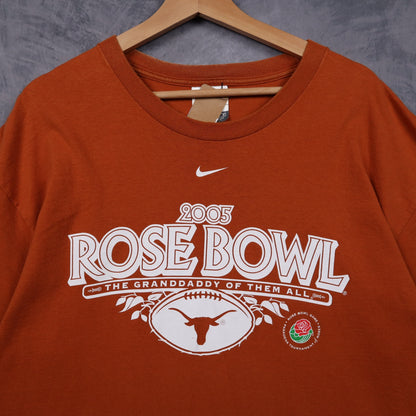 2005 Burnt Orange Rose Bowl Texas Longhorns Nike Shirt 5850