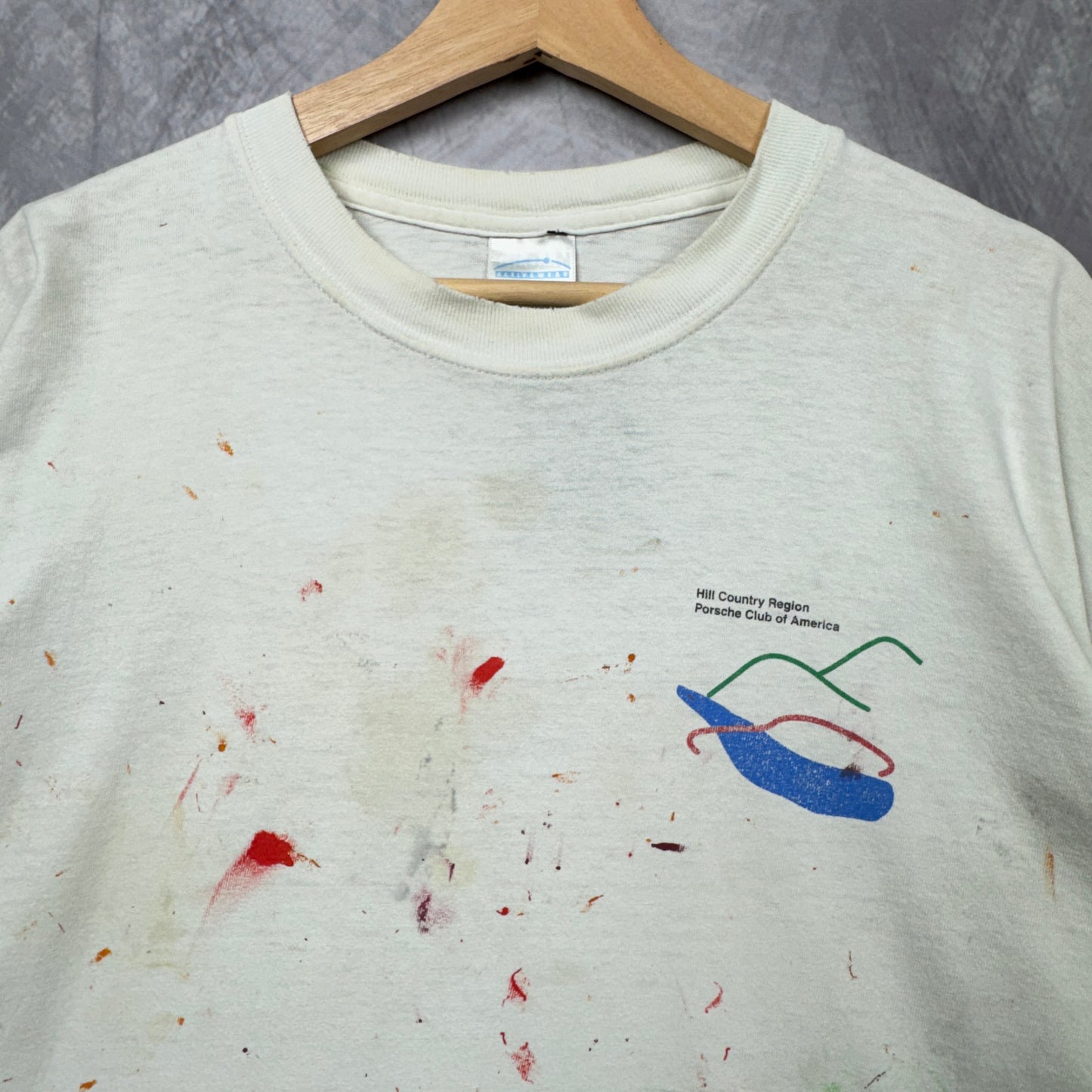 00s White Porsche Painter Long Sleeve Shirt 4024