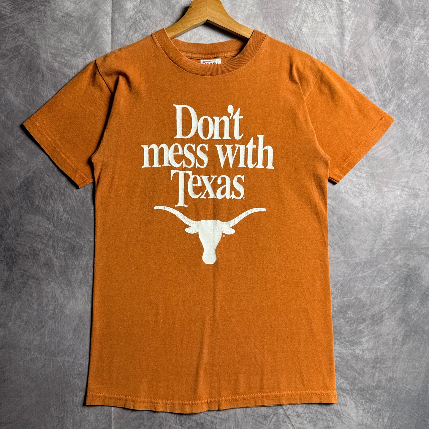 90s Orange Texas Longhorns Don’t Mess With Texas Shirt 4519