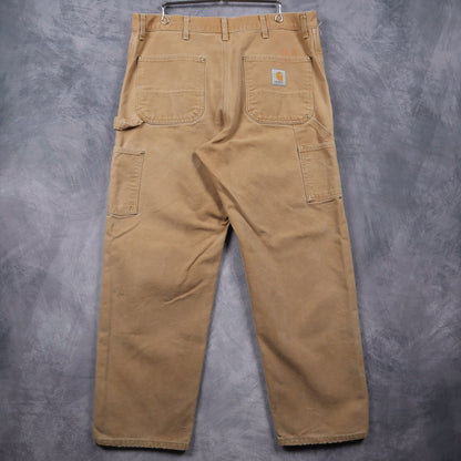 90s Tan Carhartt Double Knee Carpenter Pants 5037