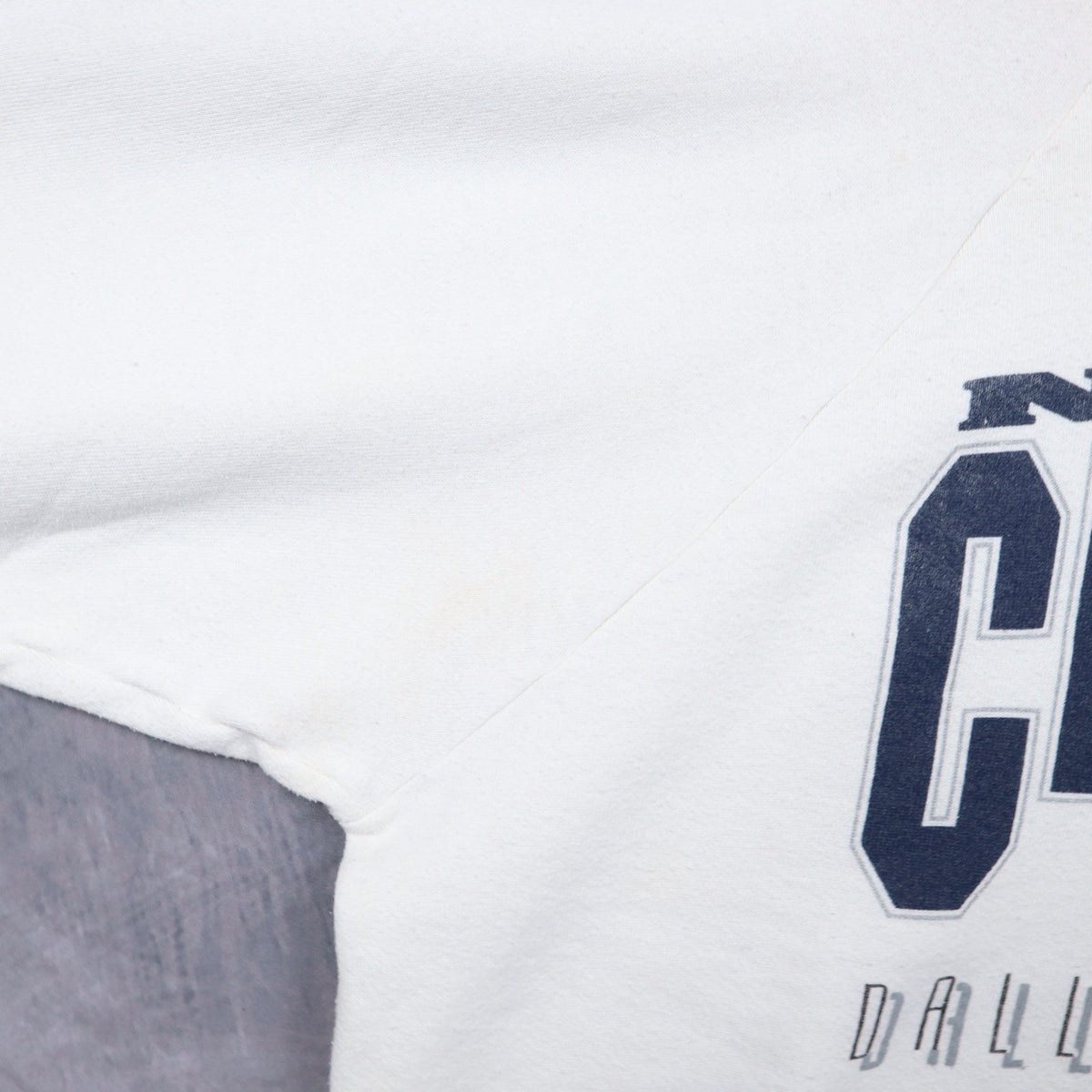 1993 White Dallas Cowboys NFC Champs Super Bowl XXVII Crewneck Sweatshirt 6678