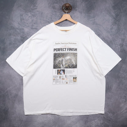 2006 White Texas Longhorns Perfect Finish Austin American-Statesman Shirt 5732
