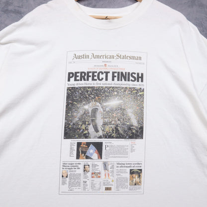 2006 White Texas Longhorns Perfect Finish Austin American-Statesman Shirt 5732