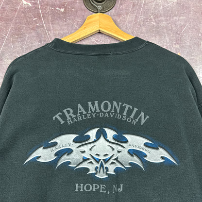 00s Faded Black Harley Davidson Sweatshirt 3069