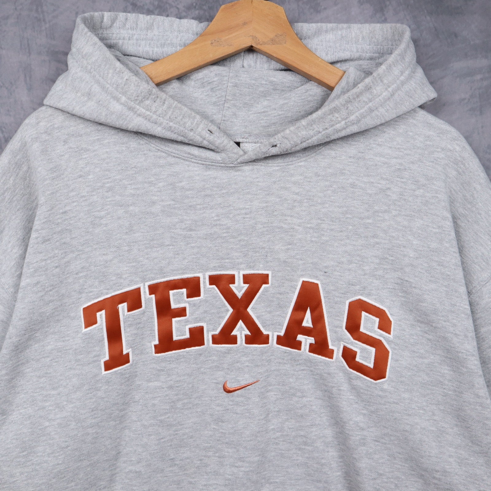 00s Grey Nike Texas Longhorns Hoodie 5649