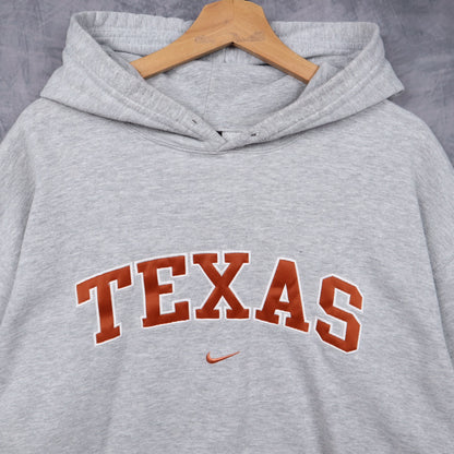 00s Grey Nike Texas Longhorns Hoodie 5649