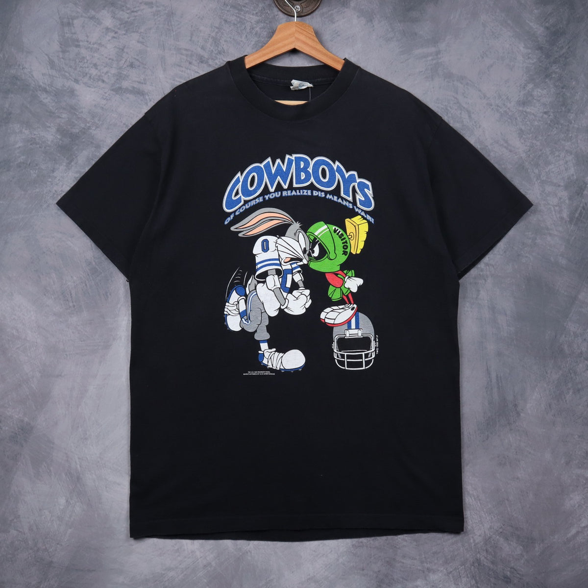 1993 Black Dallas Cowboys x Looney Tunes Shirt 6737