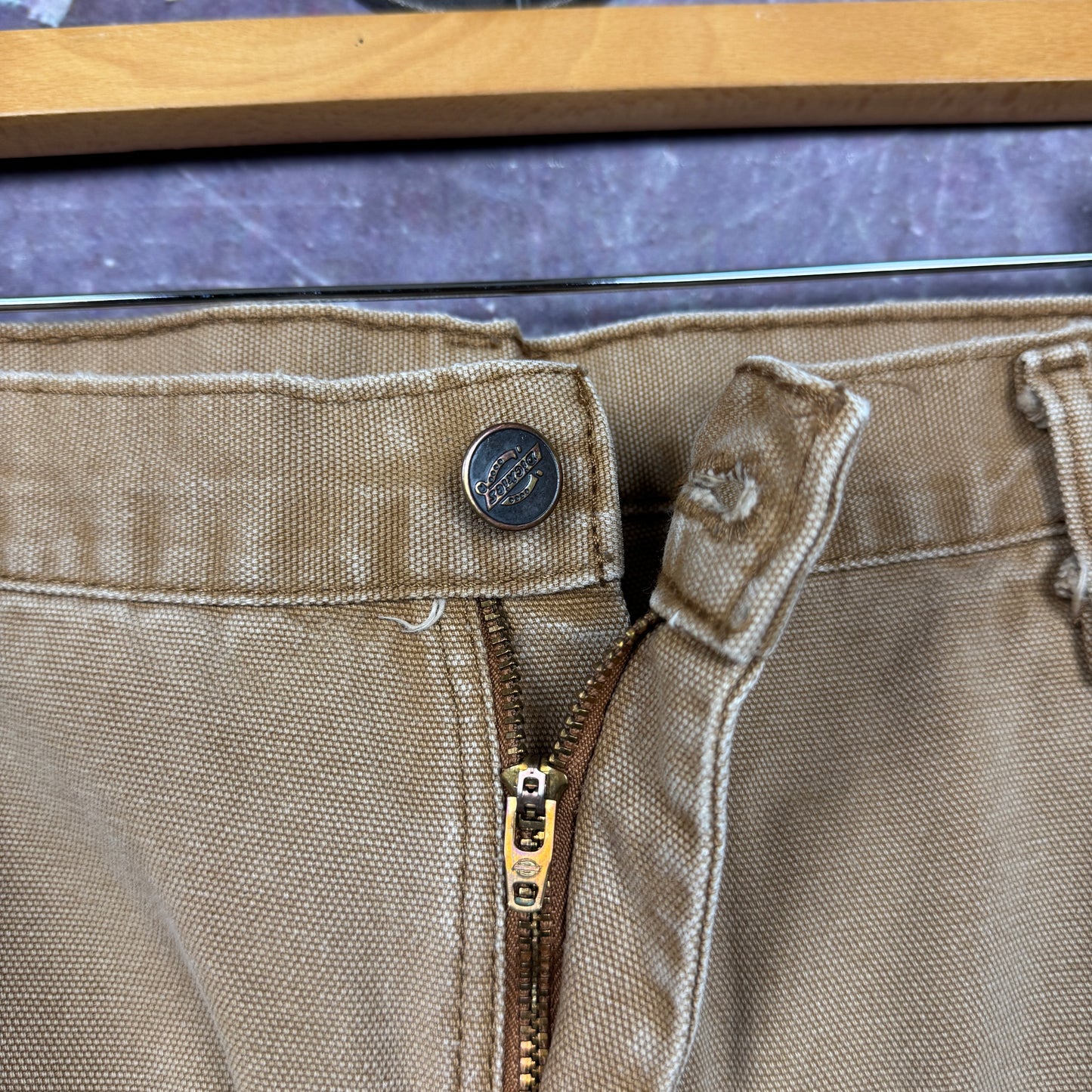 Early 00s Tan Brown Dickies Carpenter Work Pants 36x30.5 2147