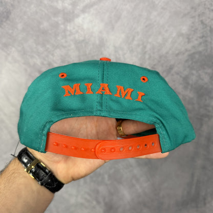 1993 Teal Miami Dolphins Taz Snapback Hat 6820