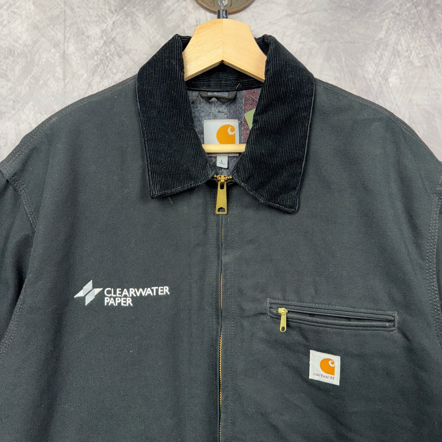 00s Black Carhartt Detroit Jacket 4049