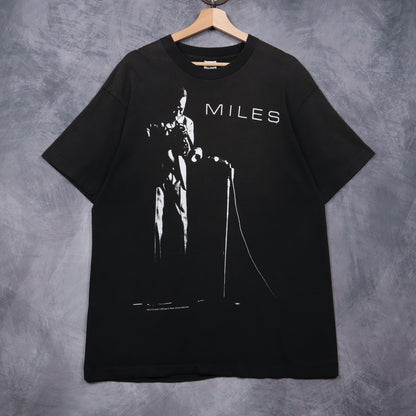1992 Black Miles Davis Portrait Shirt 4939
