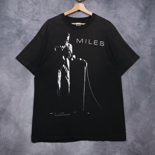 1992 Black Miles Davis Portrait Shirt 4939