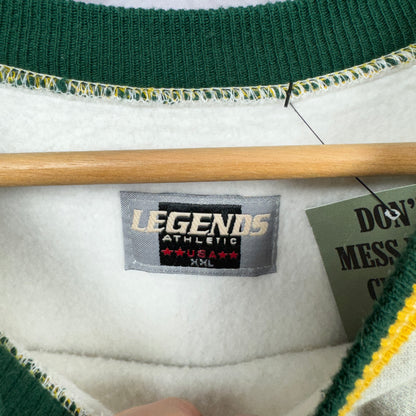 90s Grey Green Bay Packers Crewneck Sweatshirt 4273