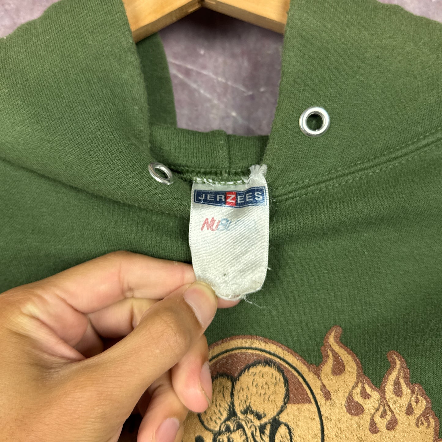 00s Green Rat Fink Hoodie 3067