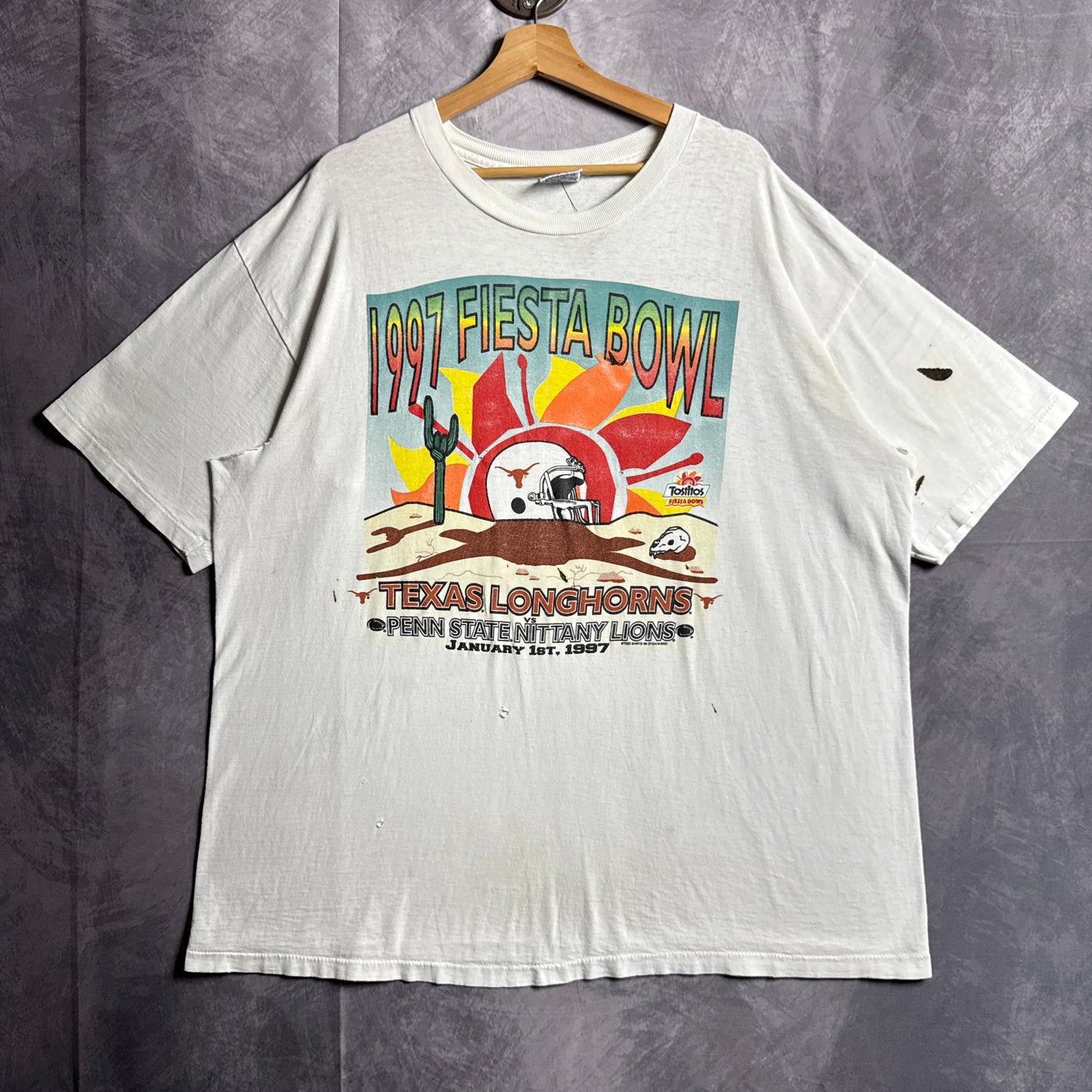 1997 White Texas Longhorns Fiesta Bowl Shirt 4544