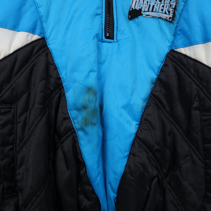 90s Black Carolina Panthers Pro Player Puffer Jacket 6522