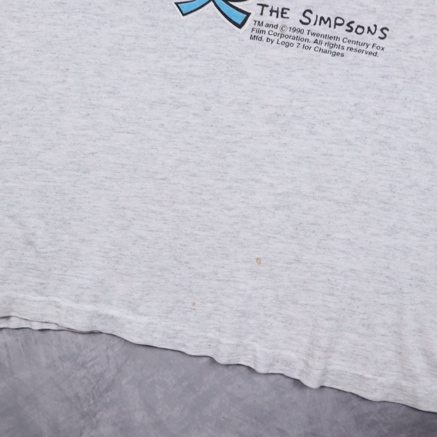1990 Grey Bart Simpson Texas Longhorns Shirt 5821