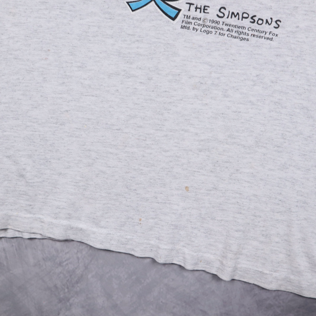 1990 Grey Bart Simpson Texas Longhorns Shirt 5821
