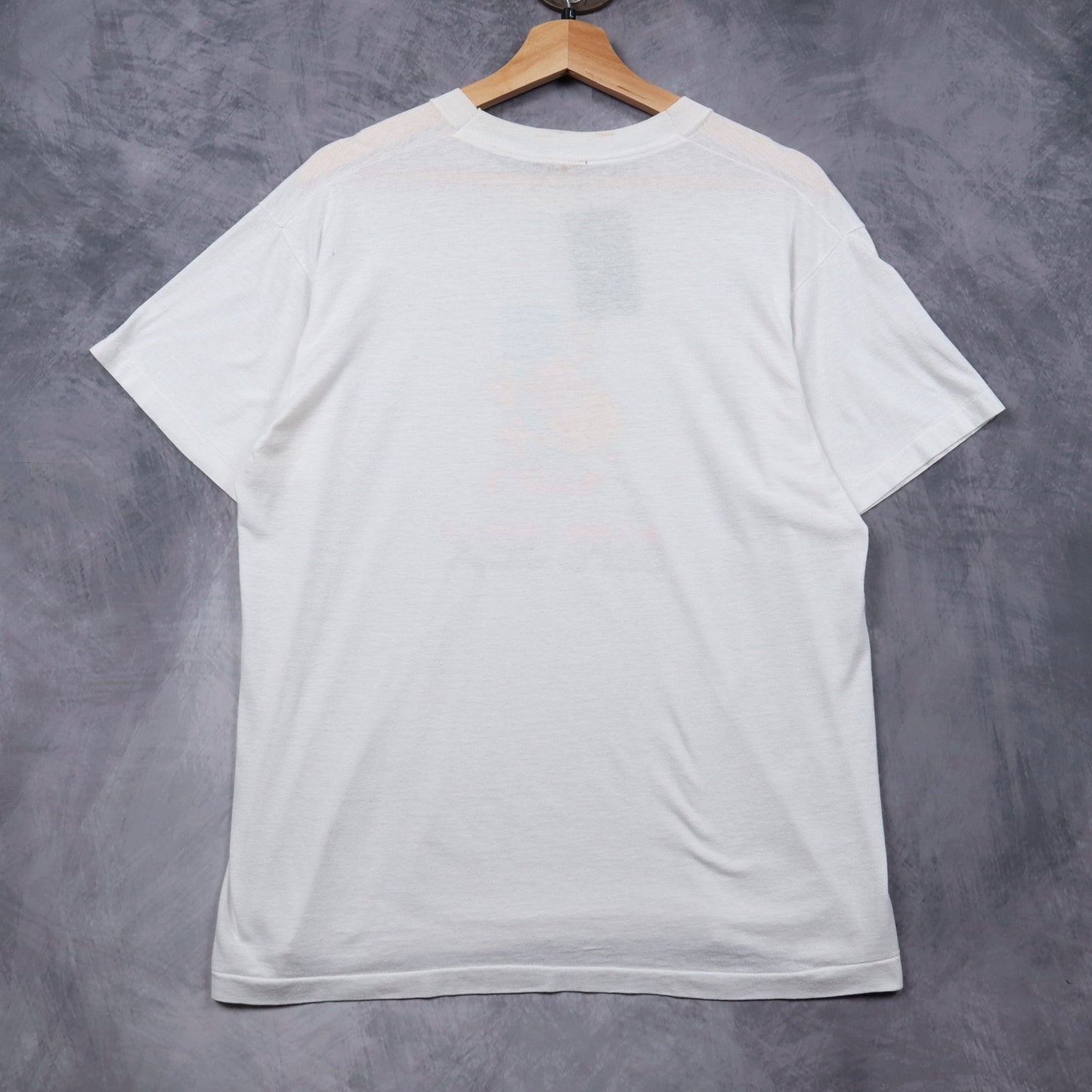 80s White Safe Sex Cartoon Humor Shirt 4839