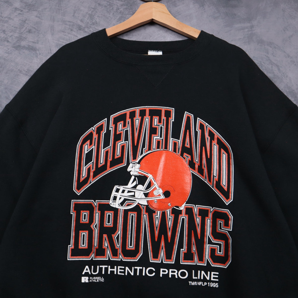 1995 Black Cleveland Browns Crewneck Sweatshirt 6458