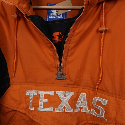 90s Orange University of Texas Longhorns Starter Pullover Puffer Jacket 5923