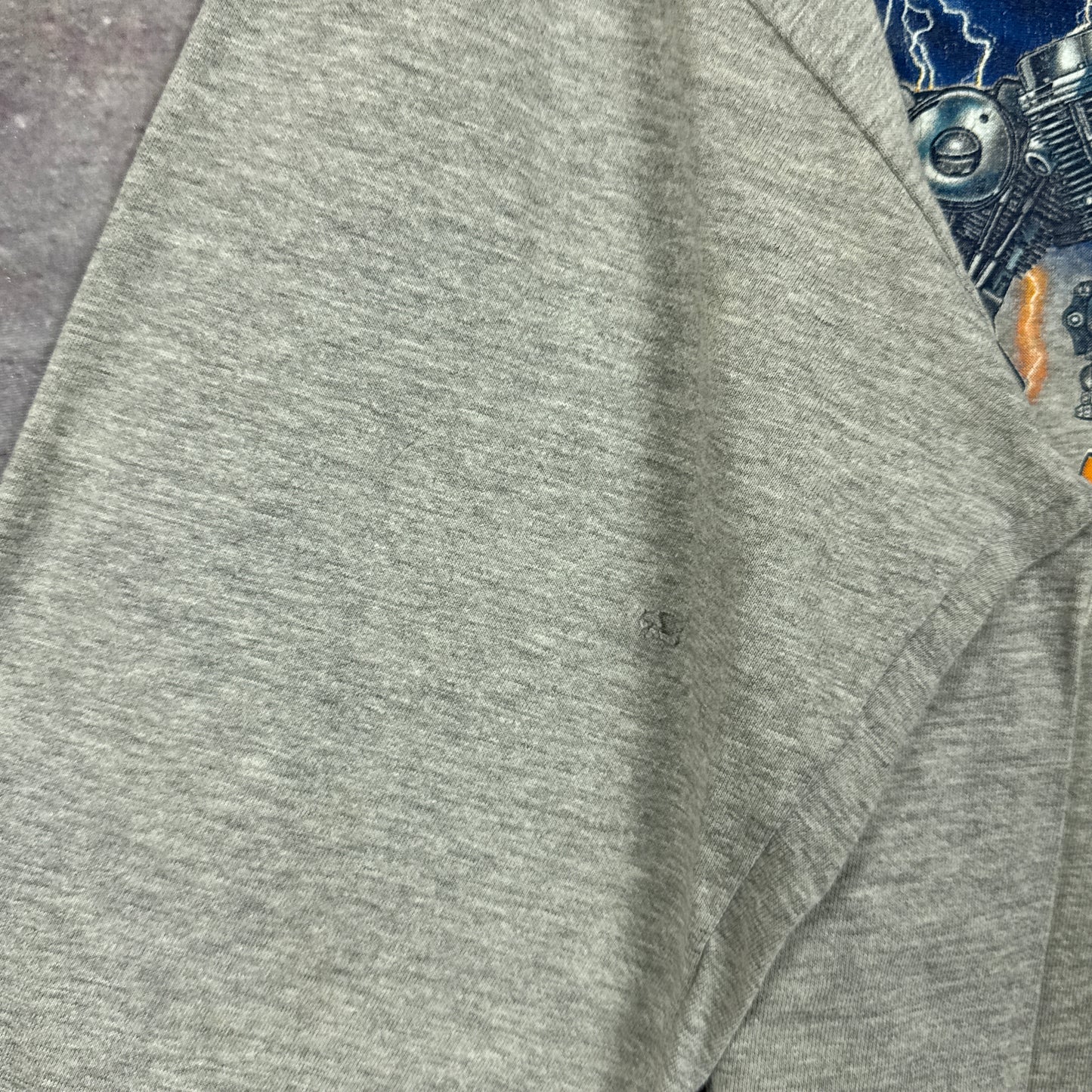 90s Grey Harley Davidson Long Sleeve Shirt 3074