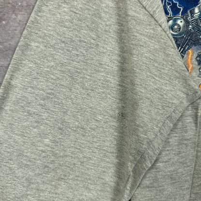 90s Grey Harley Davidson Long Sleeve Shirt 3074