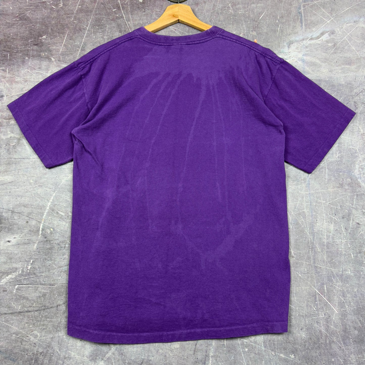 1992 Purple US Open Tennis Graphic Shirt L 0986