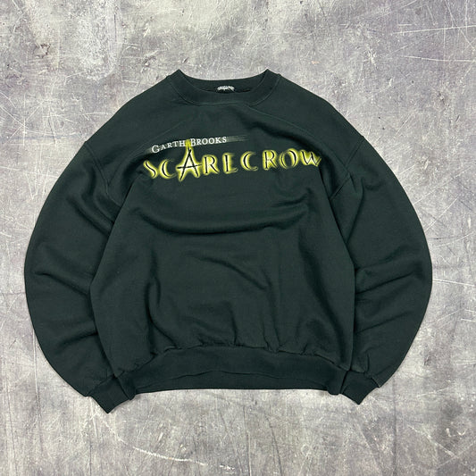 90s Black Garth Brooks Scarecrow Crewneck Sweatshirt M B91