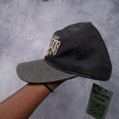 1999 Black Houston Aeros Turner Cup Champions CCM Snapback Hat 5567